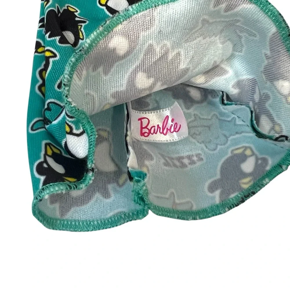 Barbie Doll Fashions Hello Kitty Batdz‎ Maru Teal Logo Print Dress Clothes Cat